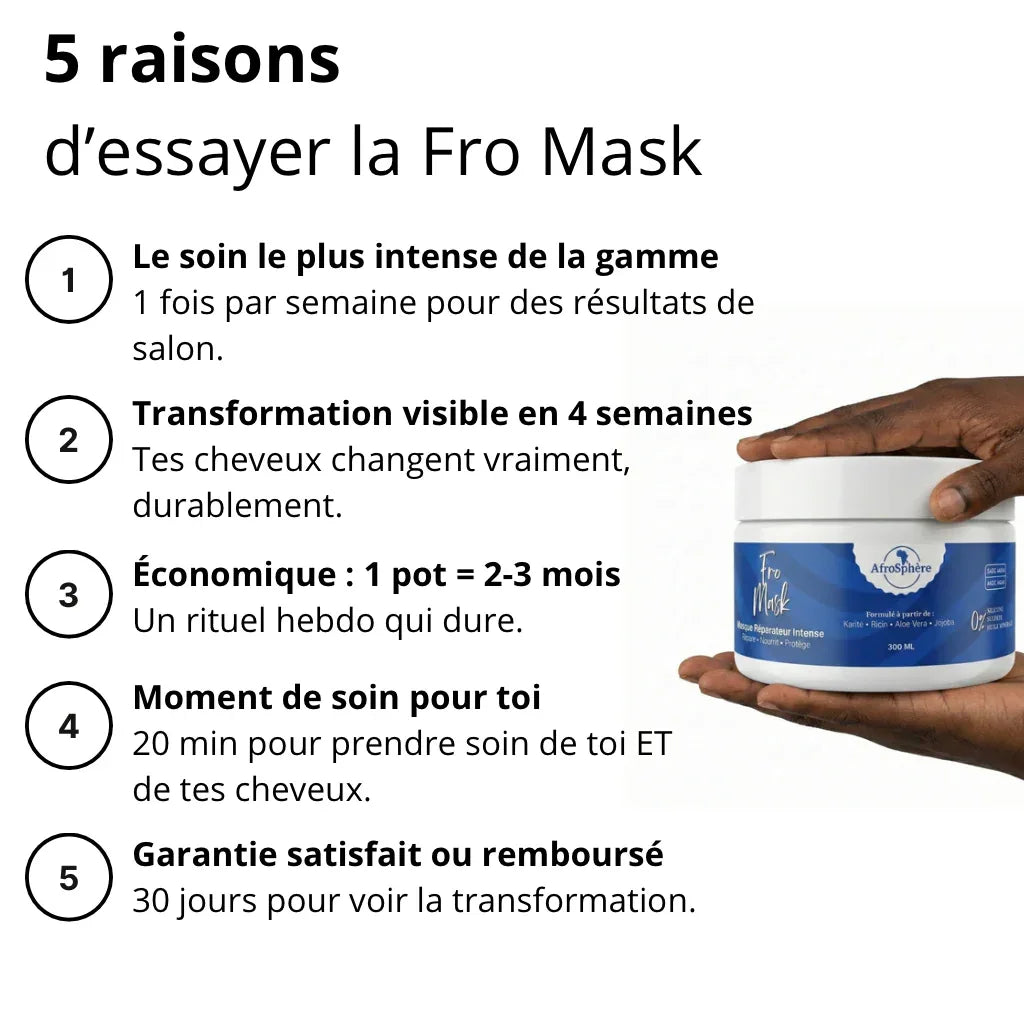 Fro Mask - Masque nourrissant et réparateur - Afrosphère