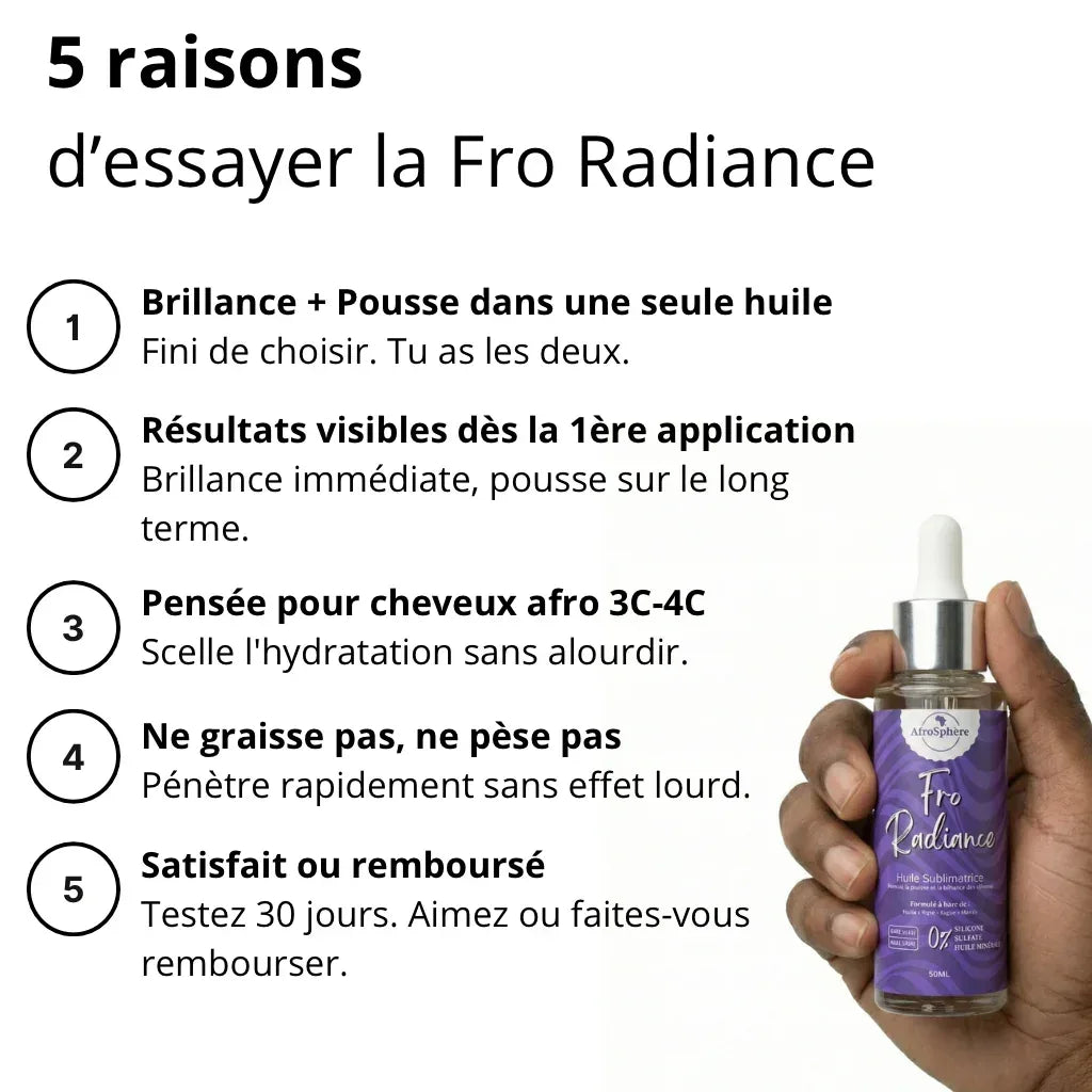 Fro Radiance - Huile Stimulante Pousse & Éclat - Afrosphère