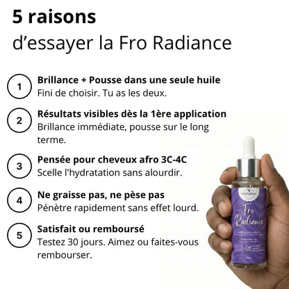 Fro Radiance - Huile Stimulante Pousse & Éclat - Afrosphère