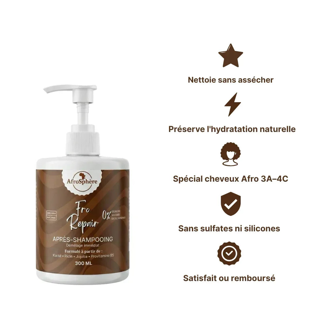 Fro Repair - Après-shampooing réparateur et démêlant - Afrosphère